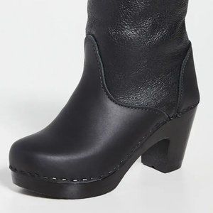 No. 6 Pull On Shearling High Heel Boots NWT